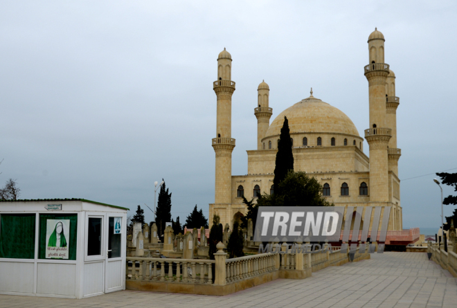 Nardaran township being landscaped. Baku, Azerbaijan, 25 Jan. 2016